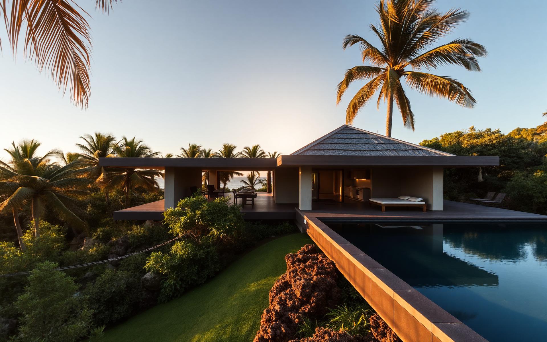 Casa contemporânea em Trancoso, Porto Seguro, integrada à natureza